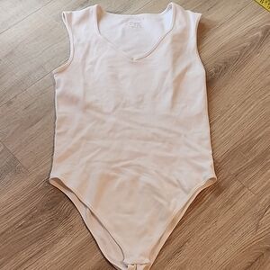 OQQ | Womens Sleeveless White Bodysuit